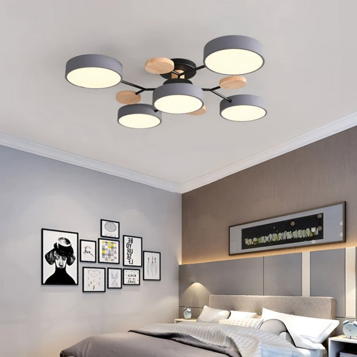 LED-Deckenlampe Nordic Branched Disc - Eleganz und Wärme in Ihrem Innenraum