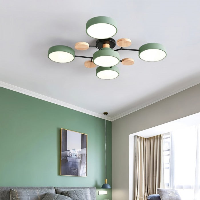 LED-Deckenlampe Nordic Branched Disc - Eleganz und Wärme in Ihrem Innenraum