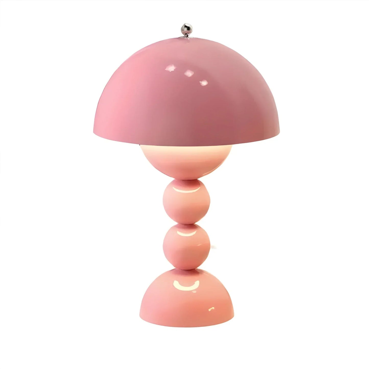 Moderne geometrische Tischlampe - Stilvolles skandinavisches Design mit buntem Fuß