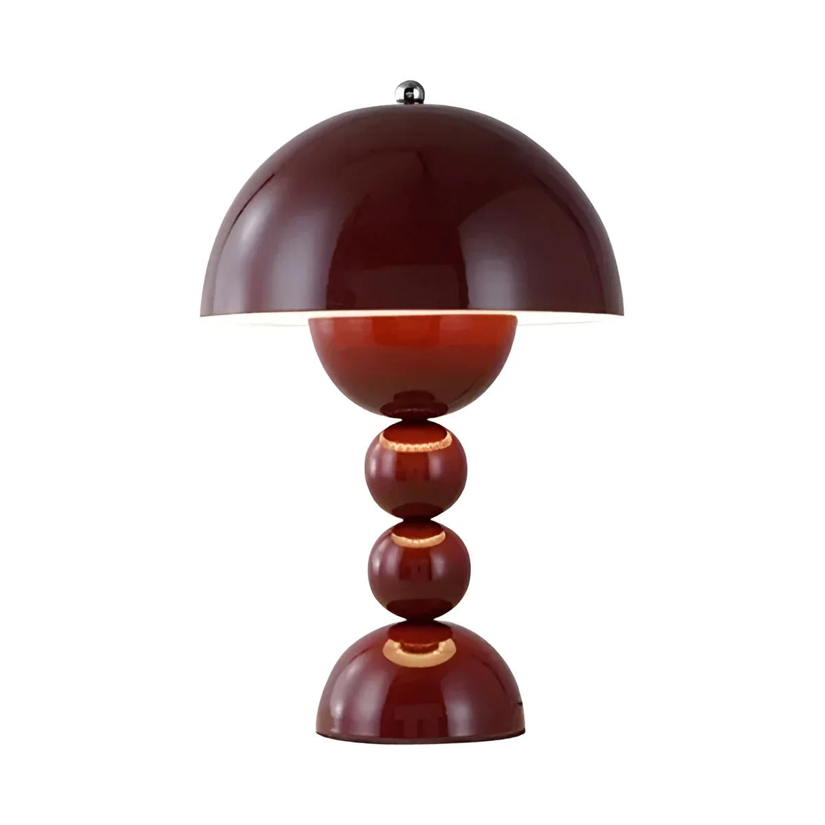 Moderne geometrische Tischlampe - Stilvolles skandinavisches Design mit buntem Fuß