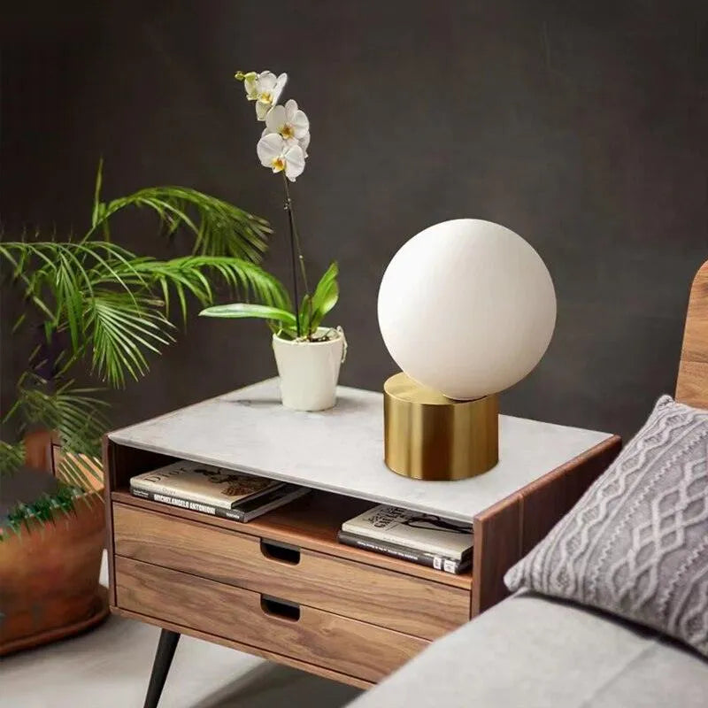Nordique - Moderne Glasballen Tischlampe