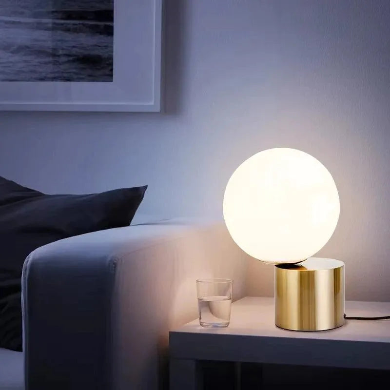 Nordique - Moderne Glasballen Tischlampe