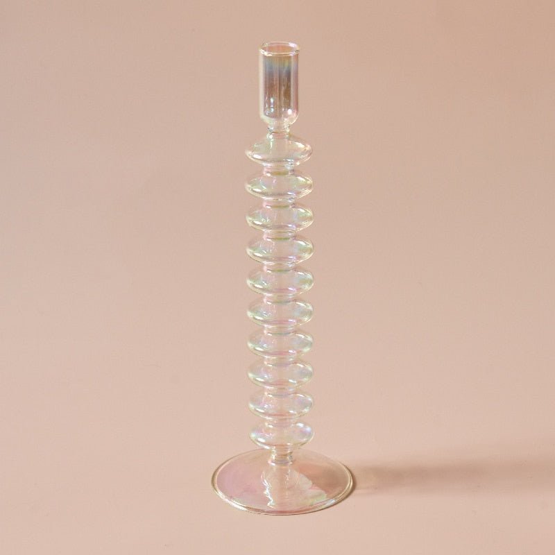 Nordische schillernde Kerzenhalter