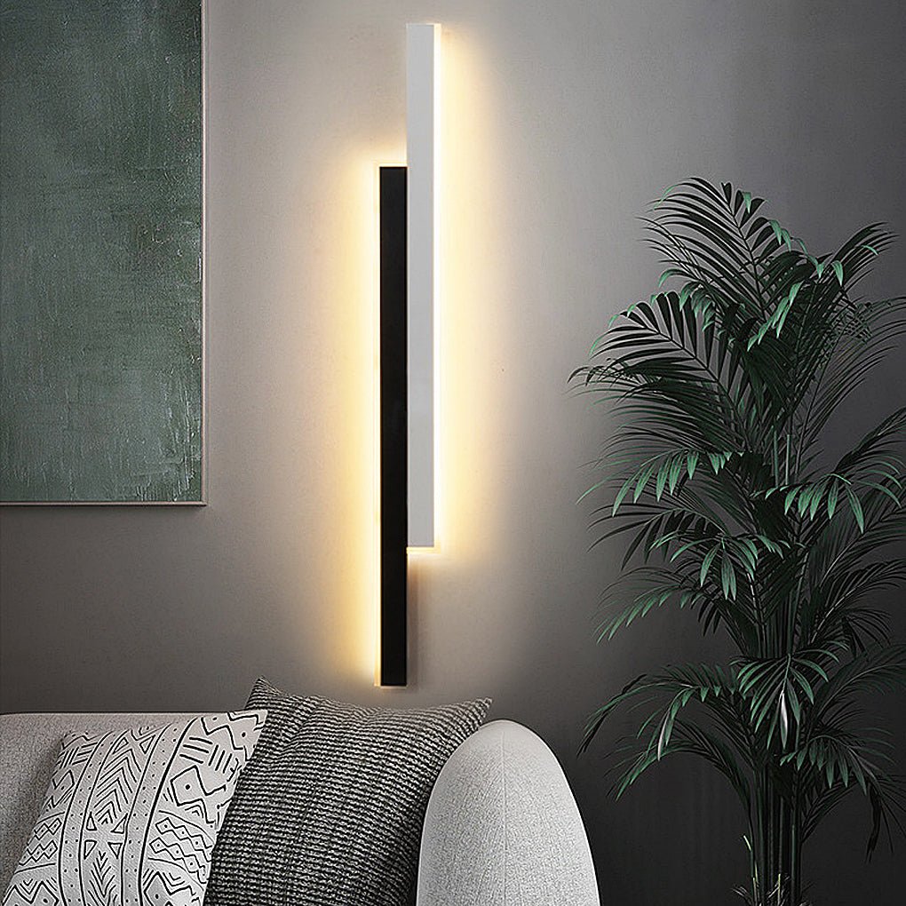 Wandleuchte moderne schwarze acrylstreifenlampe