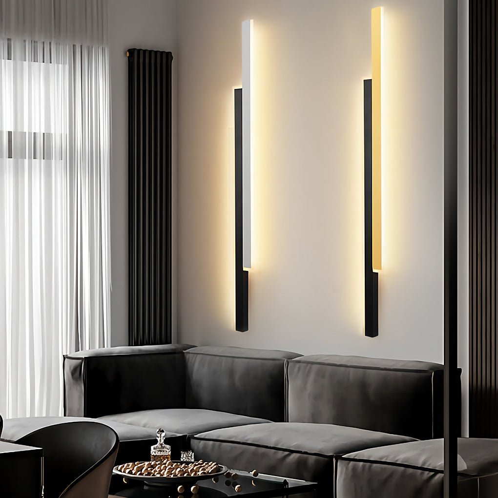 Wandleuchte moderne schwarze acrylstreifenlampe