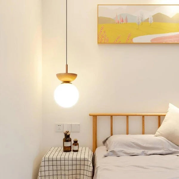 Nordische Holz-Hängelampe Mi-Hart – Moderne und Elegante Lampe