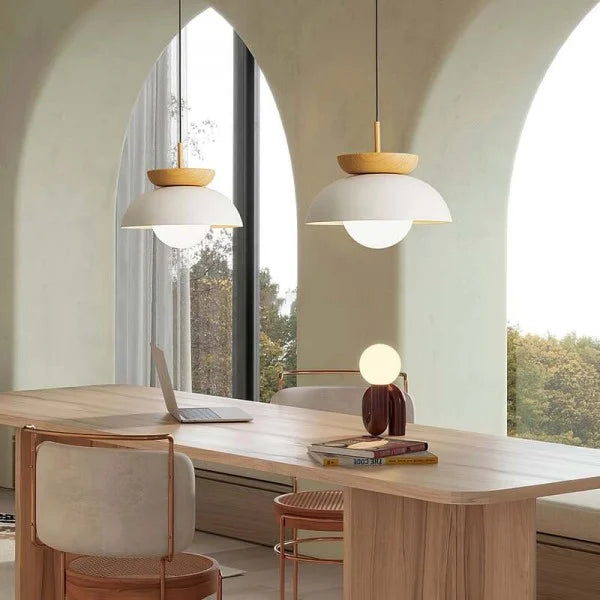 Nordische Holz-Hängelampe Mi-Hart – Moderne und Elegante Lampe