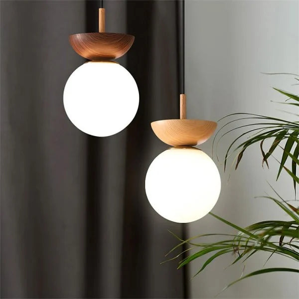 Nordische Holz-Hängelampe Mi-Hart – Moderne und Elegante Lampe