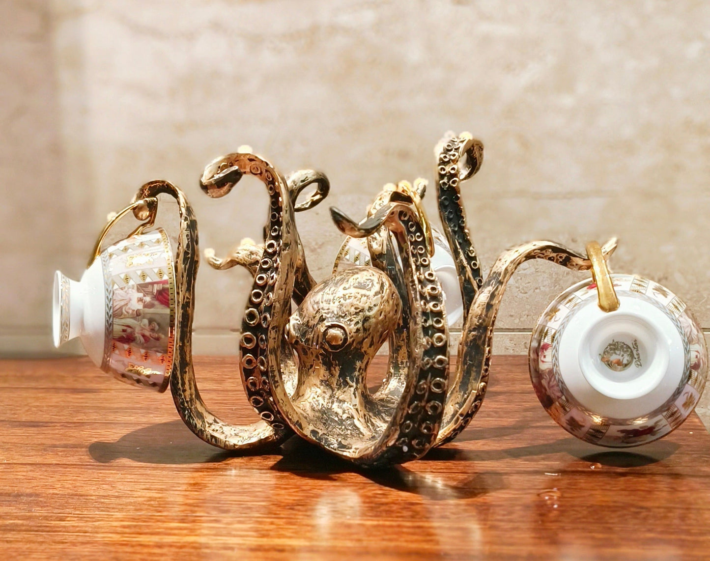 KrakenRust - Tassenhalter Inspiriert von der Gusseisen-Oktopus
