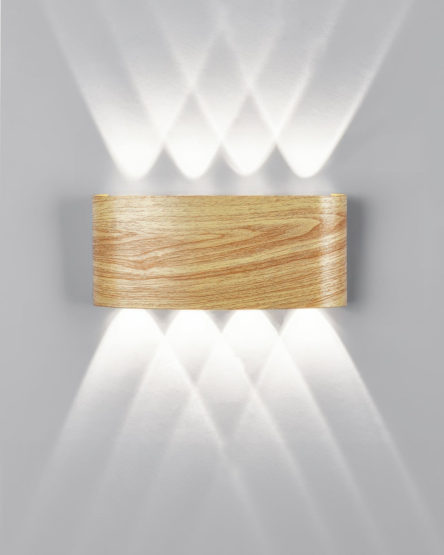 Lumina LED-Wandleuchte mit Holzmaserung