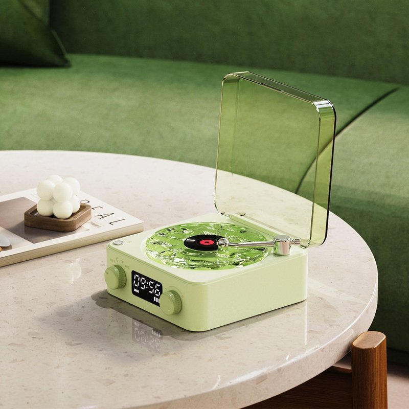 Royaleva Timeless Tunes Light – Vintage-Plattenspieler-inspirierte LED-Lampe mit Bluetooth & Weißem Rauschen