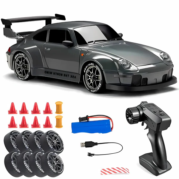 Luxora Retro Drift Master – 4WD RC Auto mit LED-Lichtern