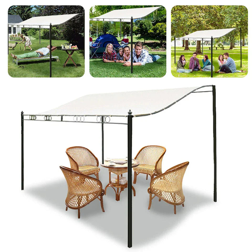 RoyaleGlow Wasserdicht Garten Terrassen Markise Decke Außen Sonnenschutz Segel UV Blocker