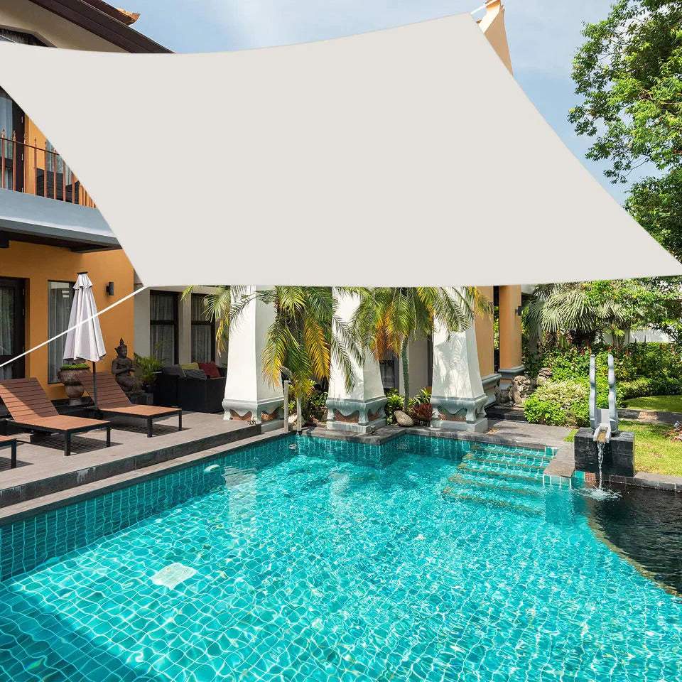 RoyaleGlow Wasserdicht Garten Terrassen Markise Decke Außen Sonnenschutz Segel UV Blocker