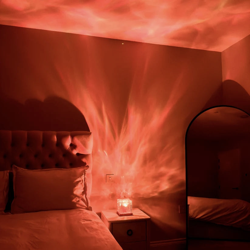 Entspannende Lampe LumaZen – Beruhigende Ambientelicht, Wellen- und Farbeffekte für Schlaf und Ruhe