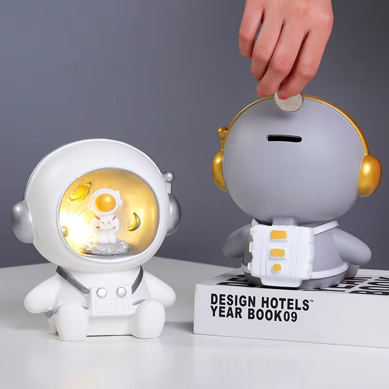 2-in-1 Astronaut Sparschwein & Nachtlampe Für Kinder