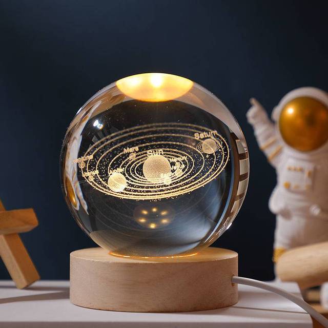 3D Solar System Kristallkugel