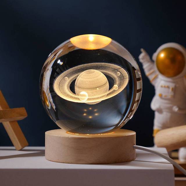 3D Solar System Kristallkugel