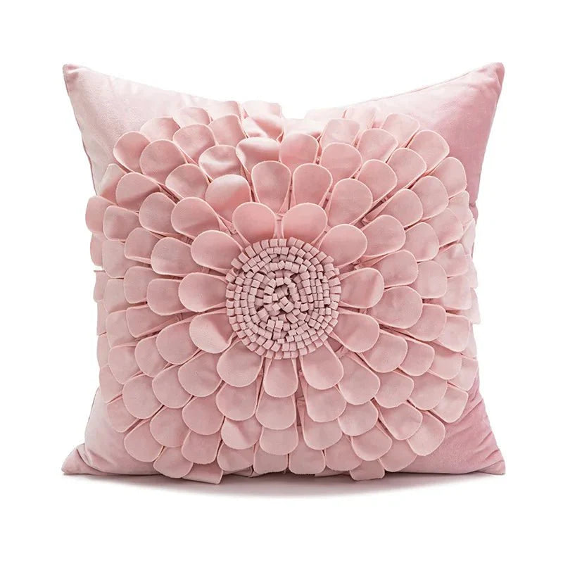 Plüsch Pink Herz Design Kissenbezug