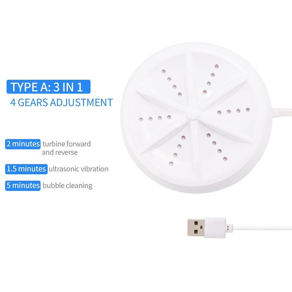 Royallure Kompakt Ultraschall Tragbarer Geschirrspüler - USB-betriebene Mini-Reinigungsmaschine für Geschirr, Schmuck, Früchte und mehr