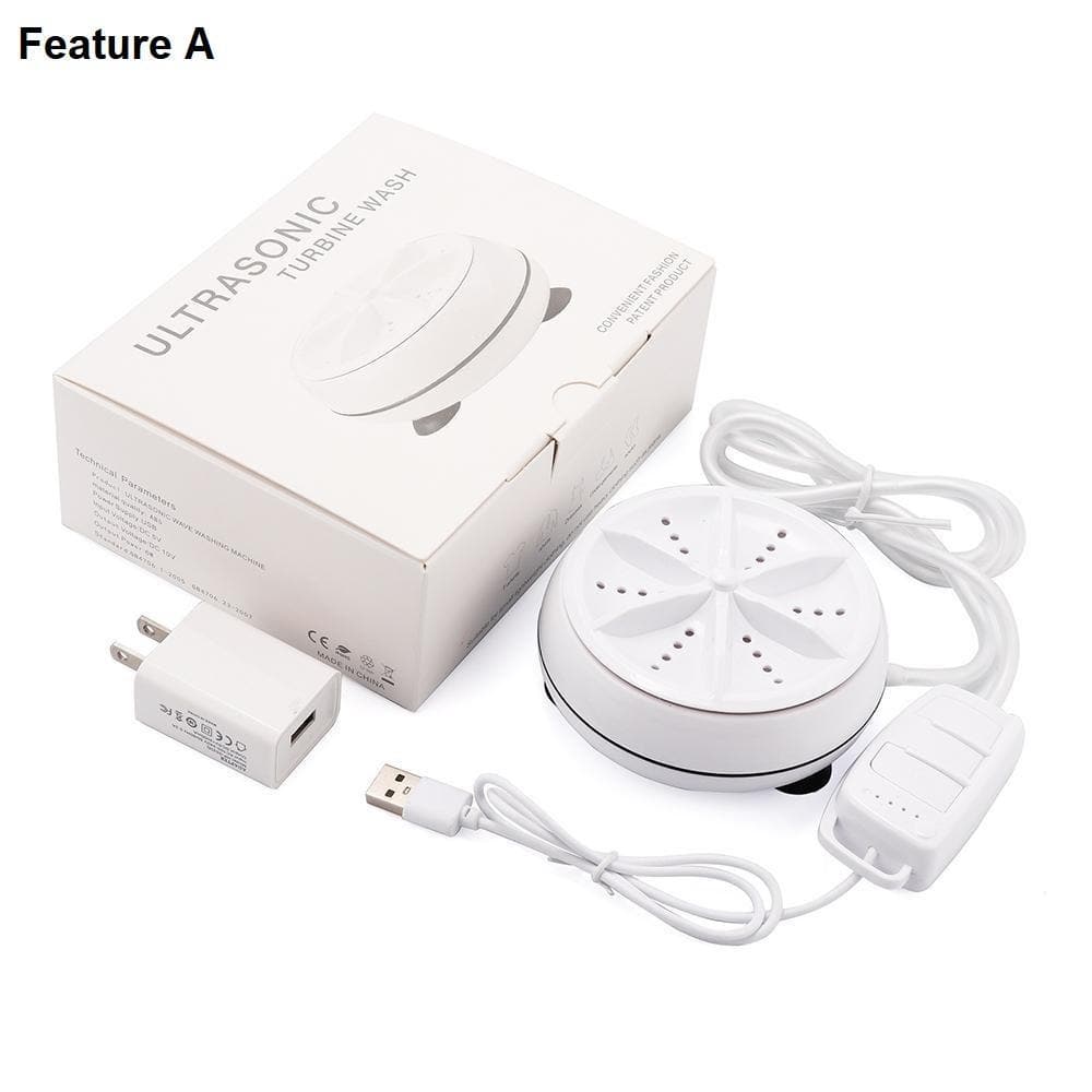 Royallure Kompakt Ultraschall Tragbarer Geschirrspüler - USB-betriebene Mini-Reinigungsmaschine für Geschirr, Schmuck, Früchte und mehr