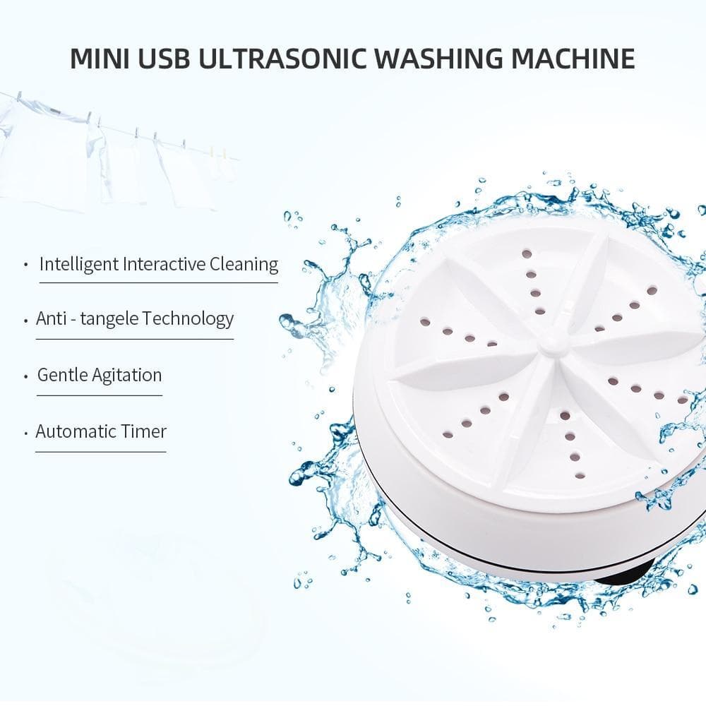 Royallure Kompakt Ultraschall Tragbarer Geschirrspüler - USB-betriebene Mini-Reinigungsmaschine für Geschirr, Schmuck, Früchte und mehr