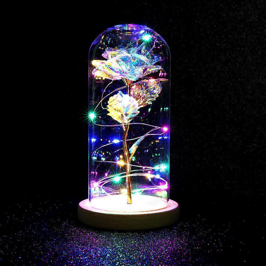 RoseVive – Luxus Ewige Rose unter Glänzendem Glasdome