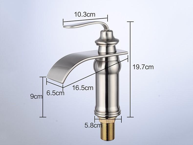 Garduru Vintage Wasserfallarmatur | Badezimmer-Wasserhahn im klassischen Design | Hochwertige Verarbeitung | Stilsichere Eleganz
