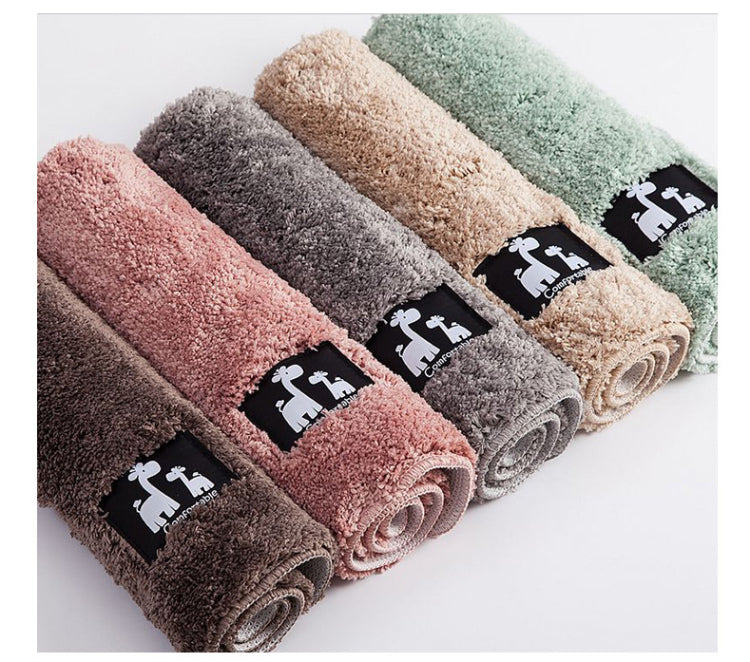 SoftSavanna – Luxus Giraffe Badmatte mit rutschfester & wasserabsorbierender Mikrofaser