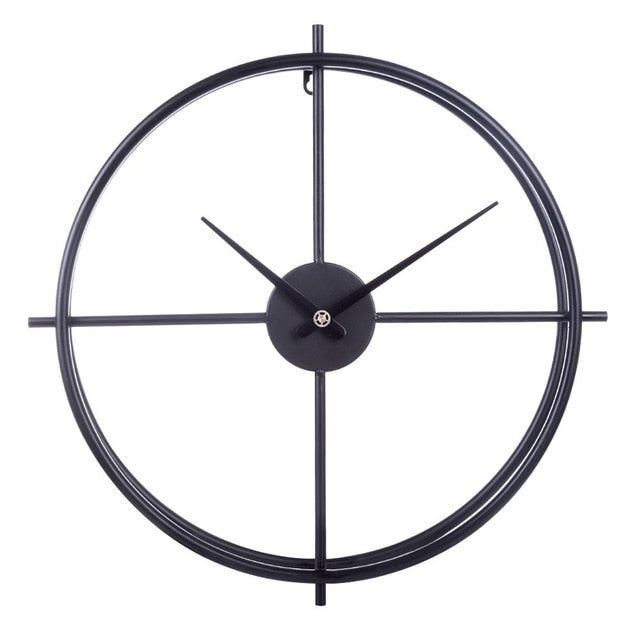 Leise Wanduhr aus Eisen im modernen Design