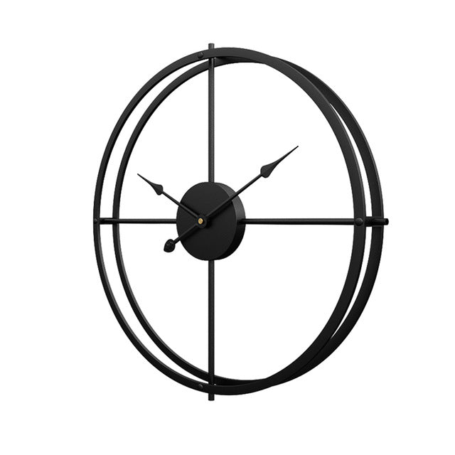 Leise Wanduhr aus Eisen im modernen Design