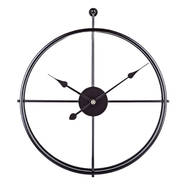 Leise Wanduhr aus Eisen im modernen Design