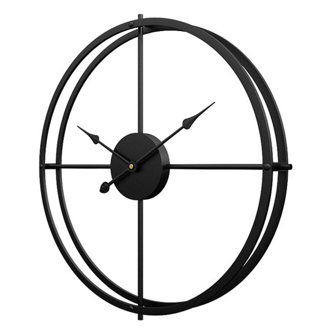 Leise Wanduhr aus Eisen im modernen Design