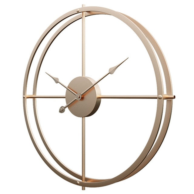 Leise Wanduhr aus Eisen im modernen Design