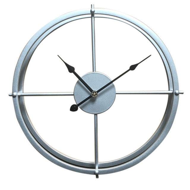 Leise Wanduhr aus Eisen im modernen Design