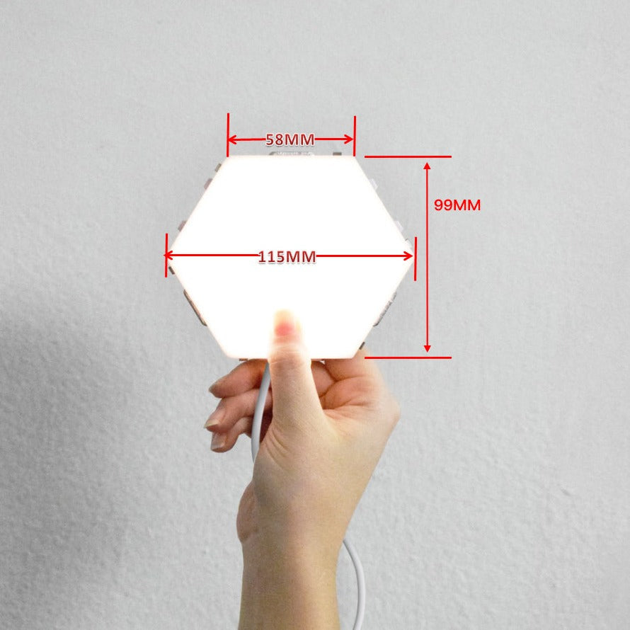 Royaleva Wabenmodular LED-Wandleuchte – Touchsensitiven Smart-Lichtpaneele