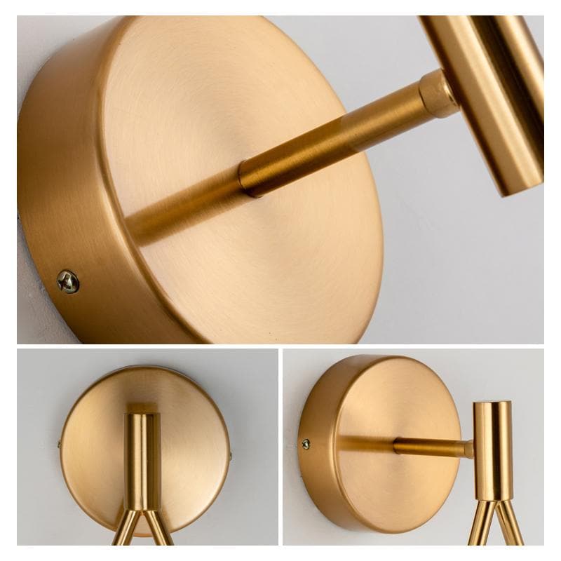 RoyaleGlow Elegante Metallrahmen Glas Ball Wandleuchte - Moderne Wohnbeleuchtung