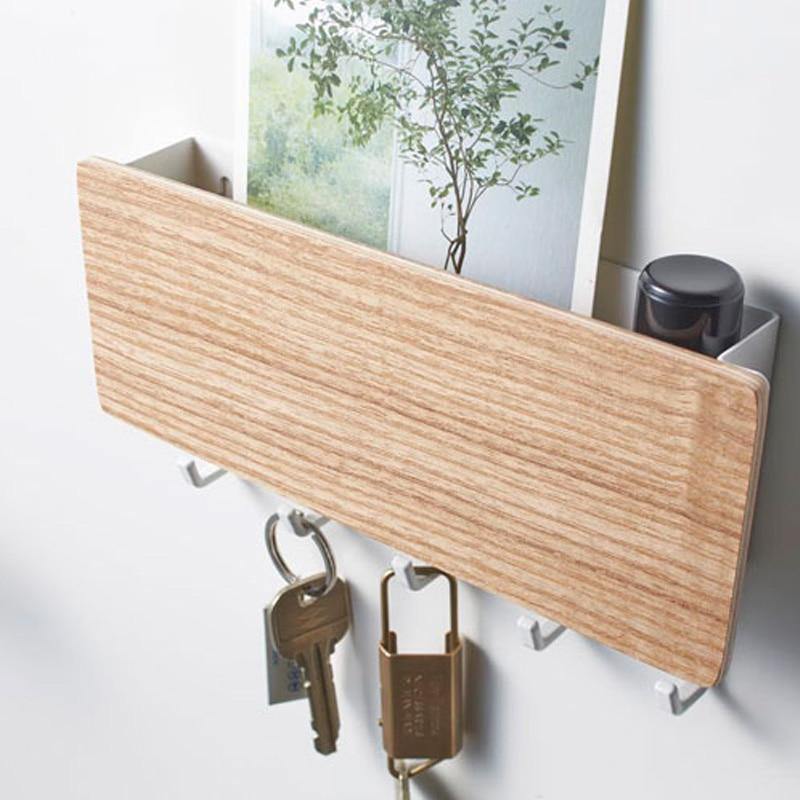 Holz Schlüssel Hänger Wandregal