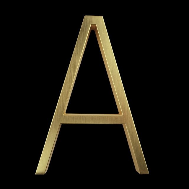 Gold Moderne Hausnummern