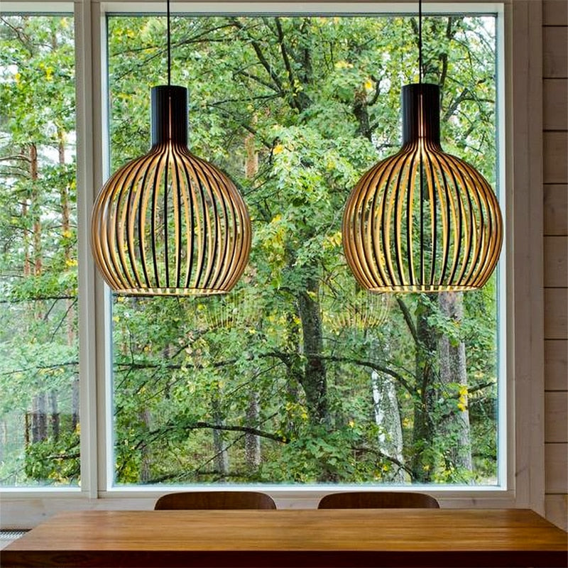 Garduru Holz Pendelleuchte