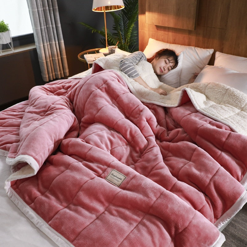 Royaleva Luxus Große Pelzdecke - Beidseitiger Plüschkomfort für Bett & Sofa