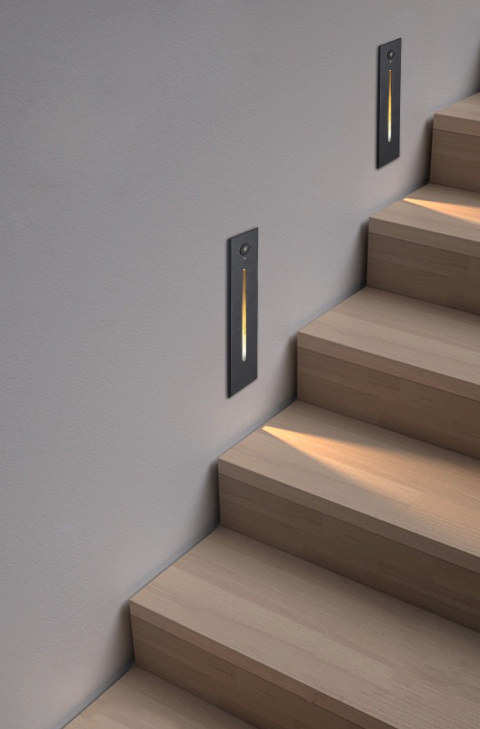 RoyaleGlow Sleek Eingelassene LED-Eck-Wandlampe - Modernes energieeffizientes Design