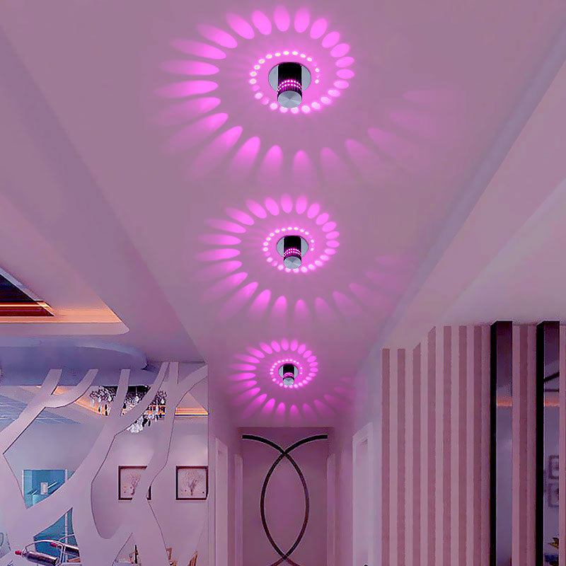 Luxora Spiral Light – Moderne LED Wand- und Deckenlampe mit 7 Farboptionen für stimmungsvolle Beleuchtung