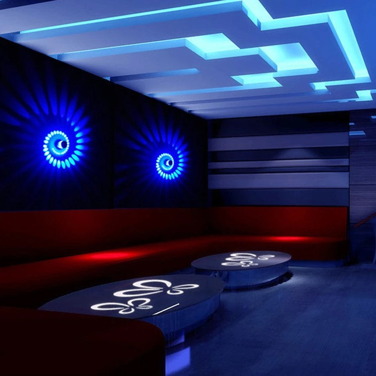 Luxora Spiral Light – Moderne LED Wand- und Deckenlampe mit 7 Farboptionen für stimmungsvolle Beleuchtung