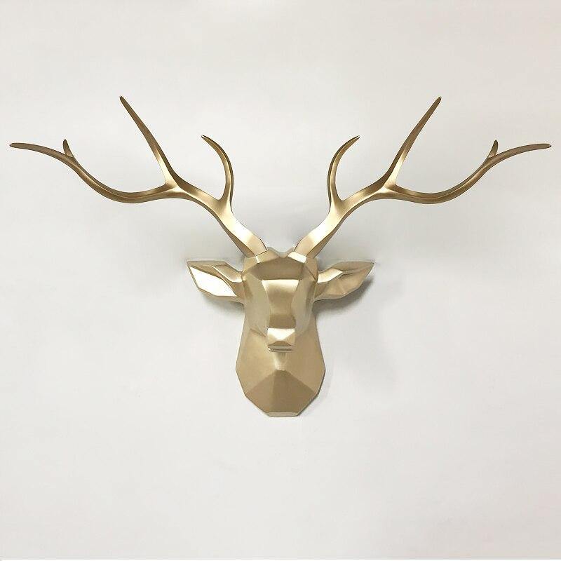3D Nordischer Hirschkopf Wandhalter 78cm