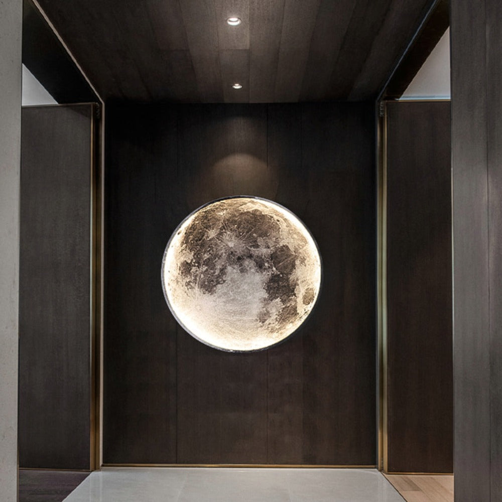 Royallure 3D LED Mond & Erde Lampe – Einzigartige Decken- & Wandleuchte für Raumthematische Dekoration