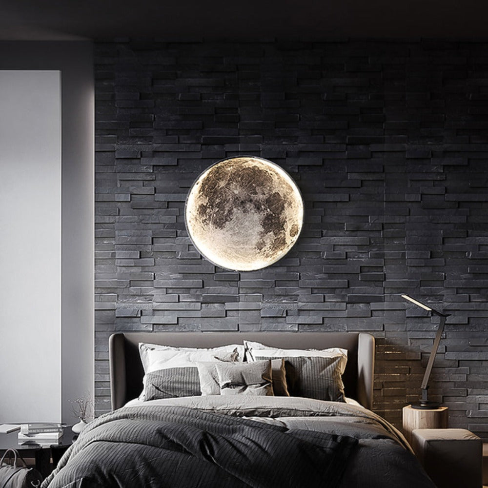 Royallure 3D LED Mond & Erde Lampe – Einzigartige Decken- & Wandleuchte für Raumthematische Dekoration