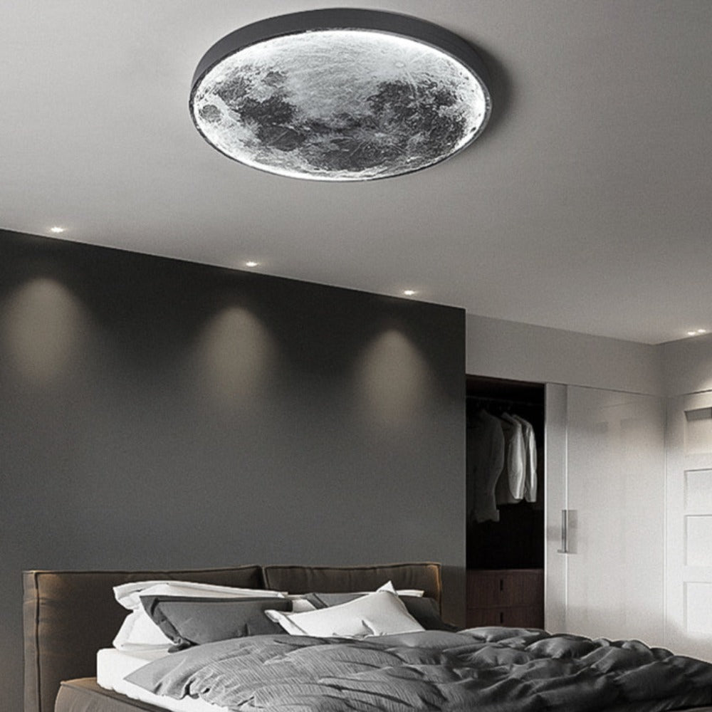 Royallure 3D LED Mond & Erde Lampe – Einzigartige Decken- & Wandleuchte für Raumthematische Dekoration