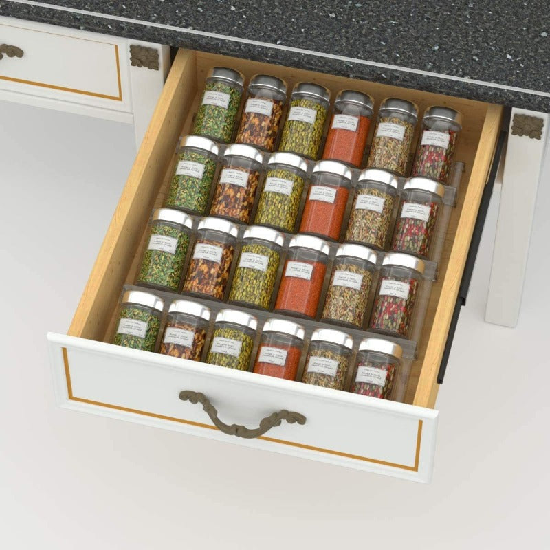 Erweiterbares Acryl-Kräuterregal für die Küche – 1-4 Ebenen, transparent und kratzfest, ideal zur Kräuteraufbewahrung