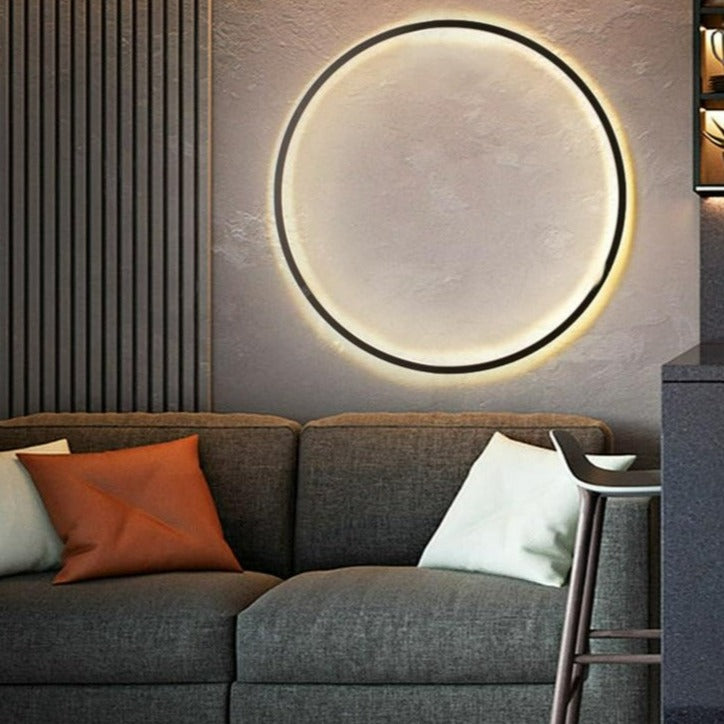 Garduru minimalistische Ring-LED-Wandlampe Luna - Luke